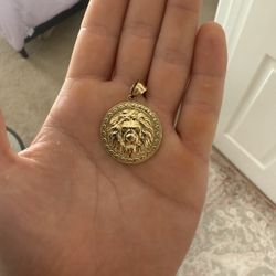 10k Gold Lion Medallion 