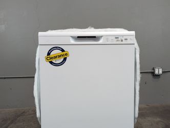 GE 24'' Built-In Tall Tub Front Control White Dishwasher with 14 Place Setting Capacity, 4 Wash Cycles, 55 dBA, Dry Boost(TM) (GDF535PGRWW-D-408B)
