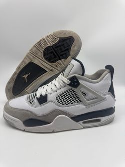 Nike Air Jordan Retro 4 GS Military Black 408452-111 Men/Youth Size 7 (7Y)