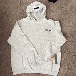 Brand New Grey Essentials Hoodie Size L