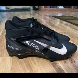 Nike Alpha Menace Football Cleats Black Size 13
