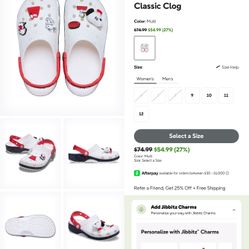 New In Package Sealed. Size 7 Snoopy Crocs