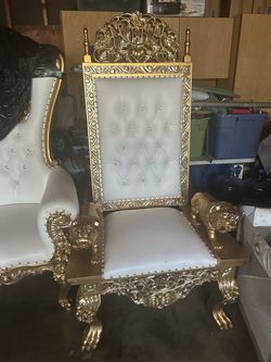 2 Throne Chairs (sold separately)