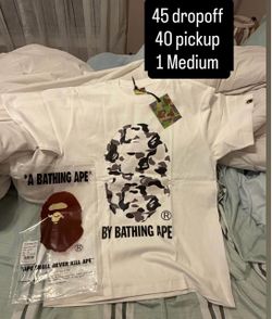 A Bathing Ape BAPE Camo Logo T-Shirt Medium