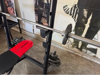 WEIGHT BENCH AND WEIGHTS!