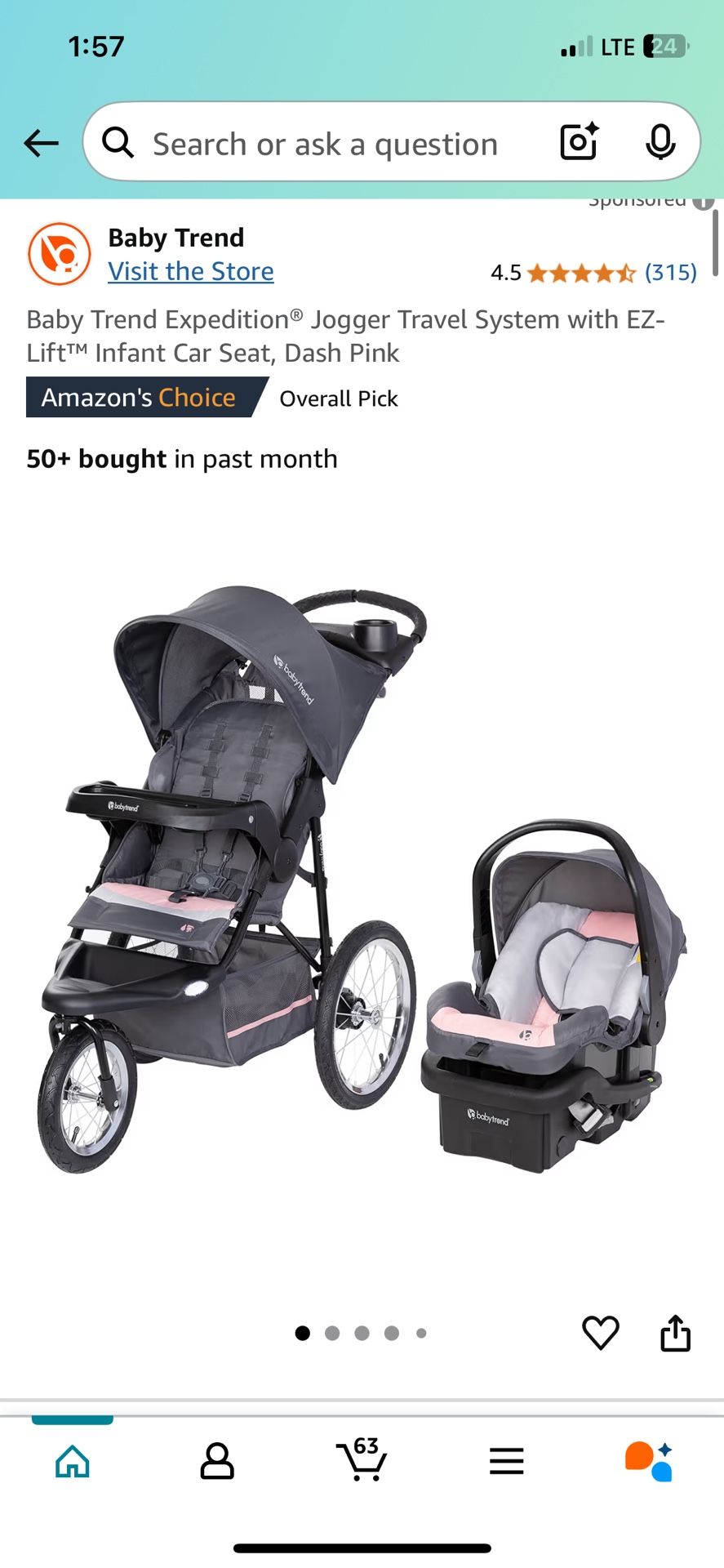 Baby Trend Stroller And Car seat Duo