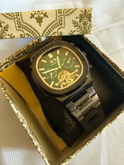 Forsining FSG 481 Automatic Green Calendar Watch