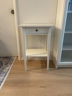 White IKEA Night Stand (Hemnes Model)
