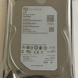 Seagate SkyHawk ST6000VX0023 6TB Hard Drive Internal SATA SATA/600 256MB Designed for Surveillance  Systems, PCs, Servers & Internal/External Storage 