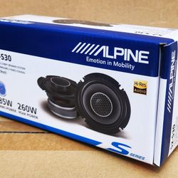 Alpine S Series Car Speakers 3 Inch 2-Way Coaxial Speaker System 260 Watts S2-S30 🚨 Payment Options Available 🚨 No Credit Needed 🚨 