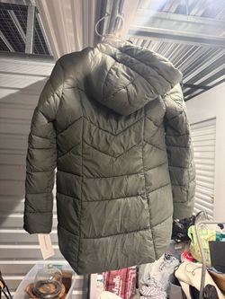 Bernardo Olive Green Hooded Puffer Coat