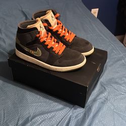 Air Jordan 1 Mid Se Craft Olive Green 