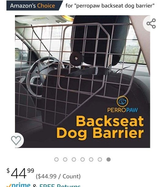 Perro Paw- Back Seat Dog Barrier 