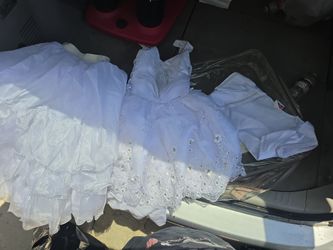 1st communion dress, needs cleaning
