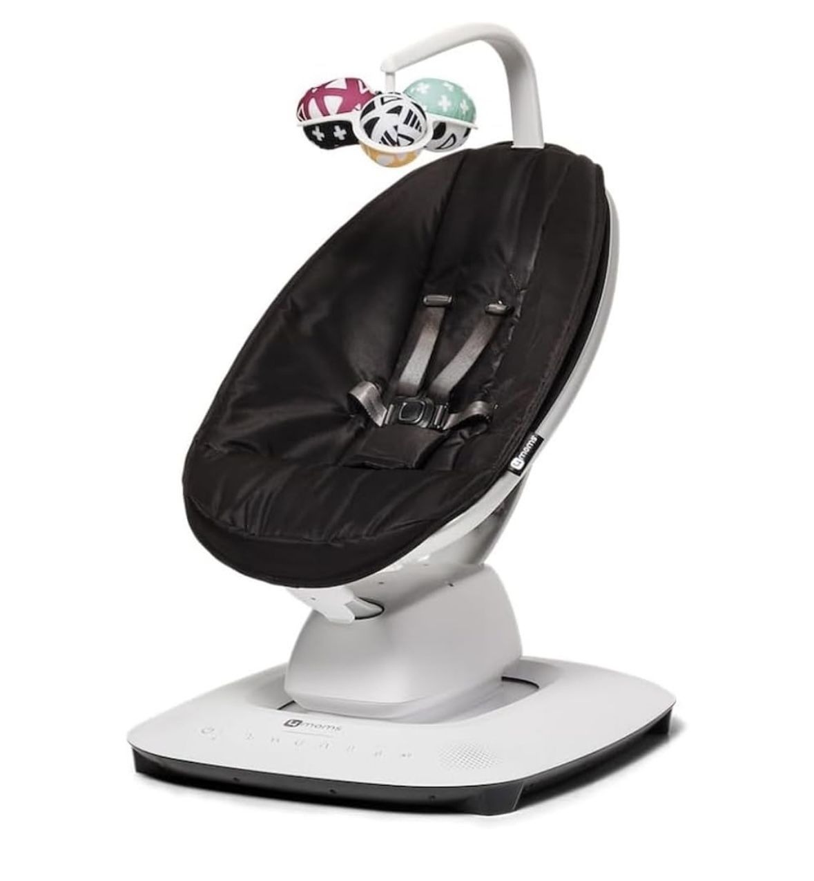4moms MamaRoo Multi-Motion Baby Swing, Bluetooth Enabled with 5 Unique Motions, Black