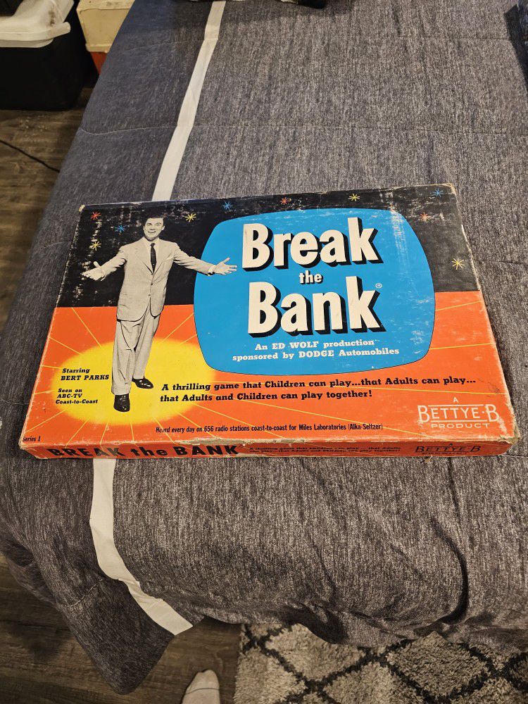 1955 Break The Bank Board Game