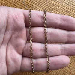 Cuban link necklace 14k gold plated