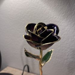 Gold Dipped Rose - Purple 