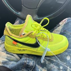 Off White Lime Green Air Force