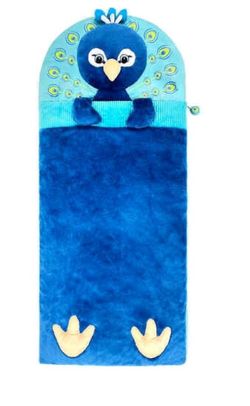 Kids Peacock Plush Sleeping Bag