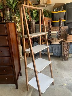 LIKE NEW - RUSTIC FARMHOUSE SHELF WITH 4 SHELVES