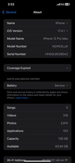 iPhone 12 pro max fully unlocked 128gb