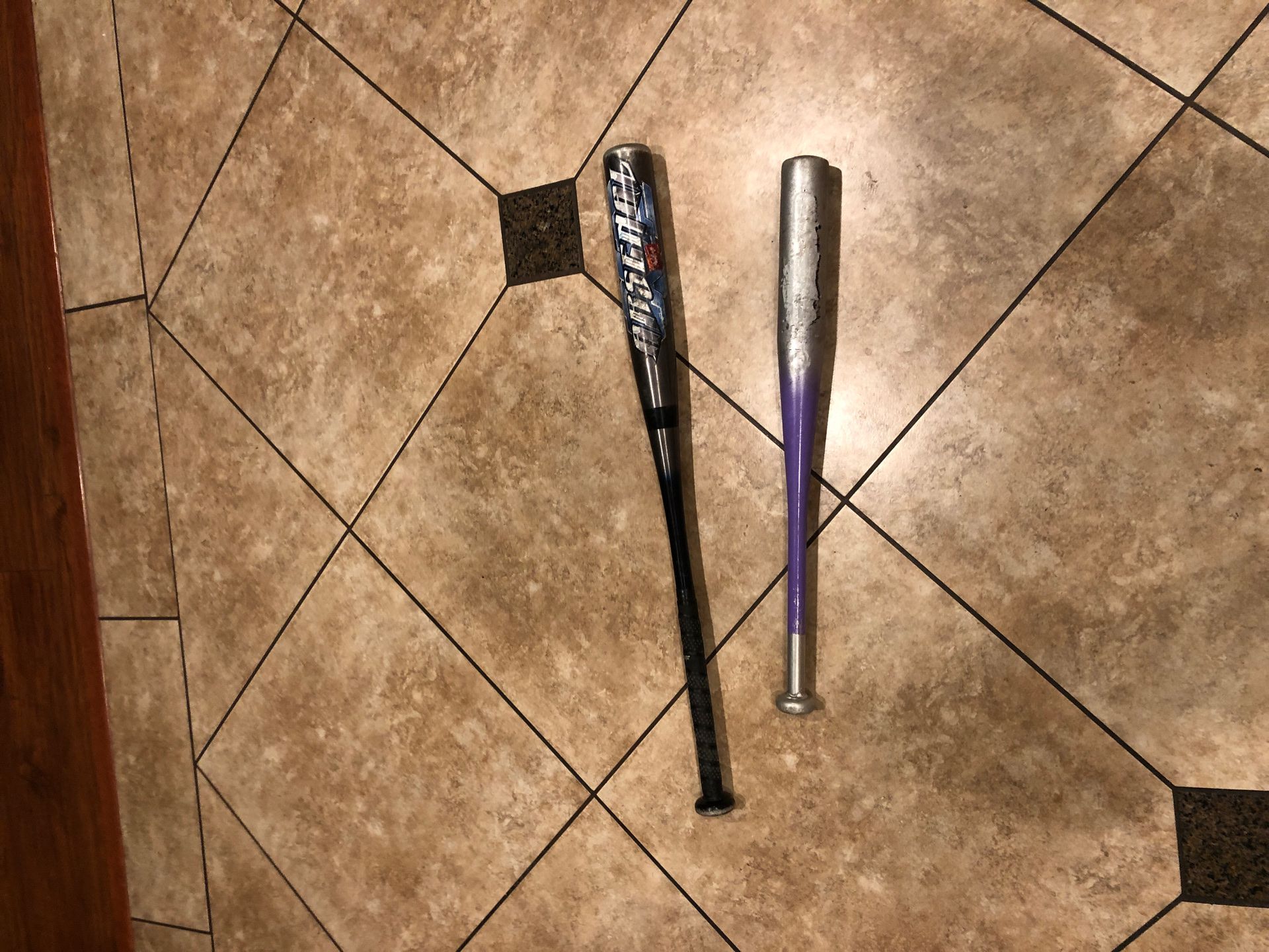 2 baseball bats different prices or both for $10
