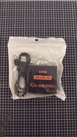 UHD 4K 1x2 HDMI Splitter with USB Cable