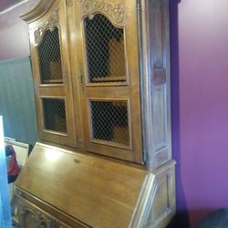 Vintage Secretary Jewelry Cabinet 