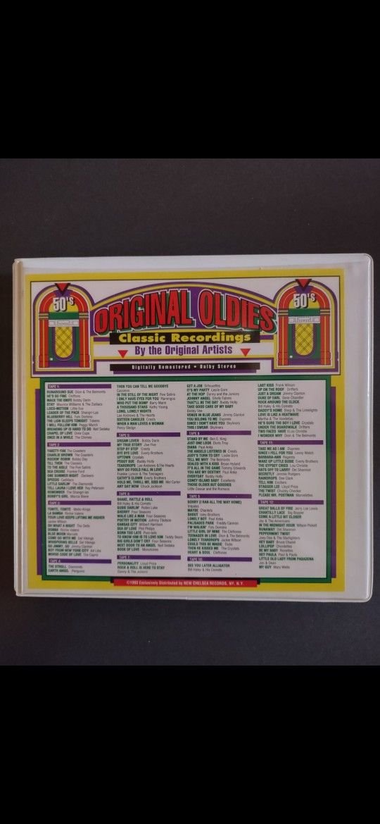 Chelsea Original Oldies 50's, Cassette Tapes EUC