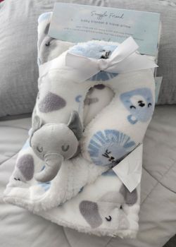 ✅️ Baby Boy 2pc Cozy Blanket 30in x 36in & Travel Pillow• New Condition• $10firm