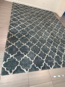11’ x 15’ Gray Shag Area Rug – Excellent Condition