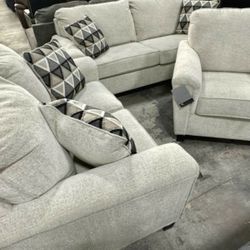 Cream 2 Piece Living Room Set - Brand New