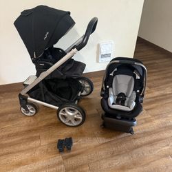 Nuna Stroller and Car seat Color: black