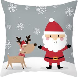 Christmas Pillow Covers, Linen, New