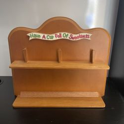 NEW 1997 Cherished Teddies Mini Mug Plate Display Rack