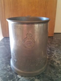 george vi queen elizabeth 1937 pewter tankard