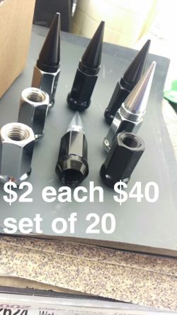 Spike lug nuts
