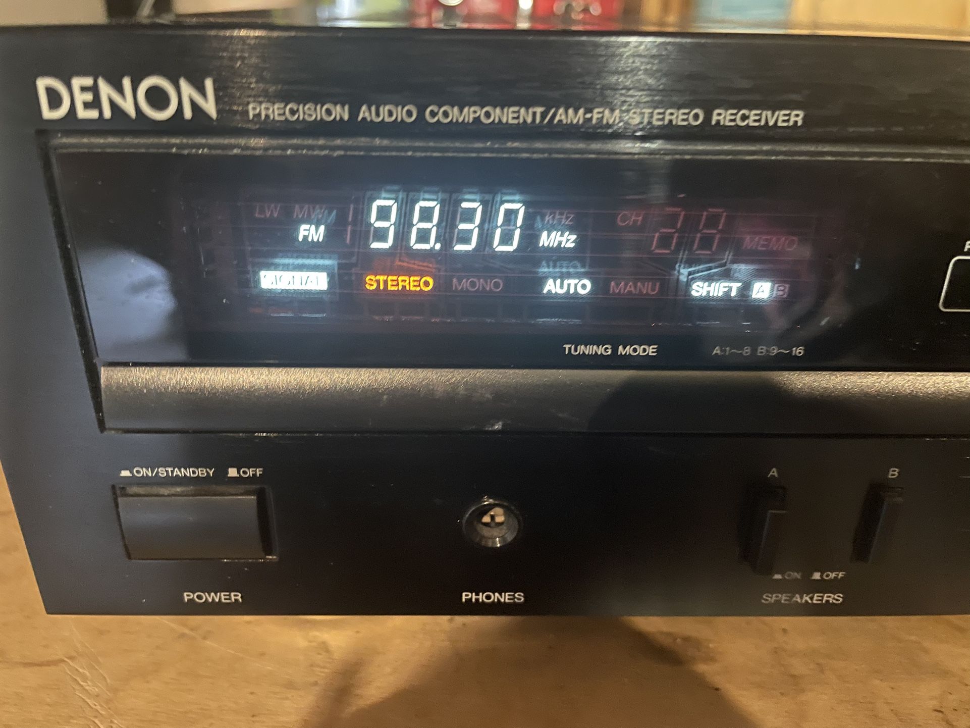 Denon CD Player And am/fm Receiver With Remote