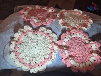 Crochet coasters