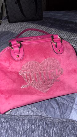Pink suede juicy bag