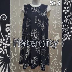 WOMENS FLORAL MATERNITY DRESS SIZE S 
