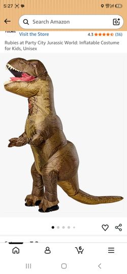 Rubies at Party City Jurassic World: Inflatable Costume for Kids, Unisex