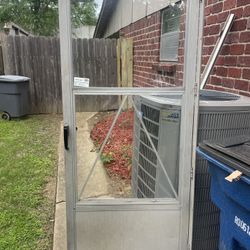 Aluminum Screen Door With Parts