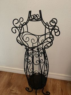 knee length dresses for ladies Large Dress Form Ceramic & Metal Jewelry Display Stand (22