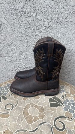 WORK BOOTS ARIAT SOFT TOE WATERPROOF SIZE 10 WIDE MENS
