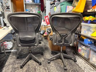 2 ..Aeron C chairs