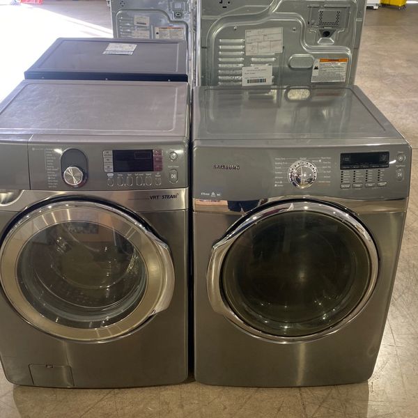 Samsung Grey Front Load Washer/Electric Dryer Set 82 for Sale in