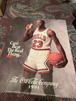 Michael Jordan Chicago Bulls Coca-Cola POSTER NO FRAME