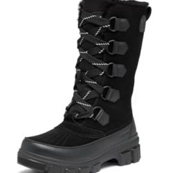 SOREL Women's Tivoli V Tall Waterproof Boots Size 9 Black on black  